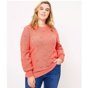 ✨NWT Loft Bobble Pointelle Sweater